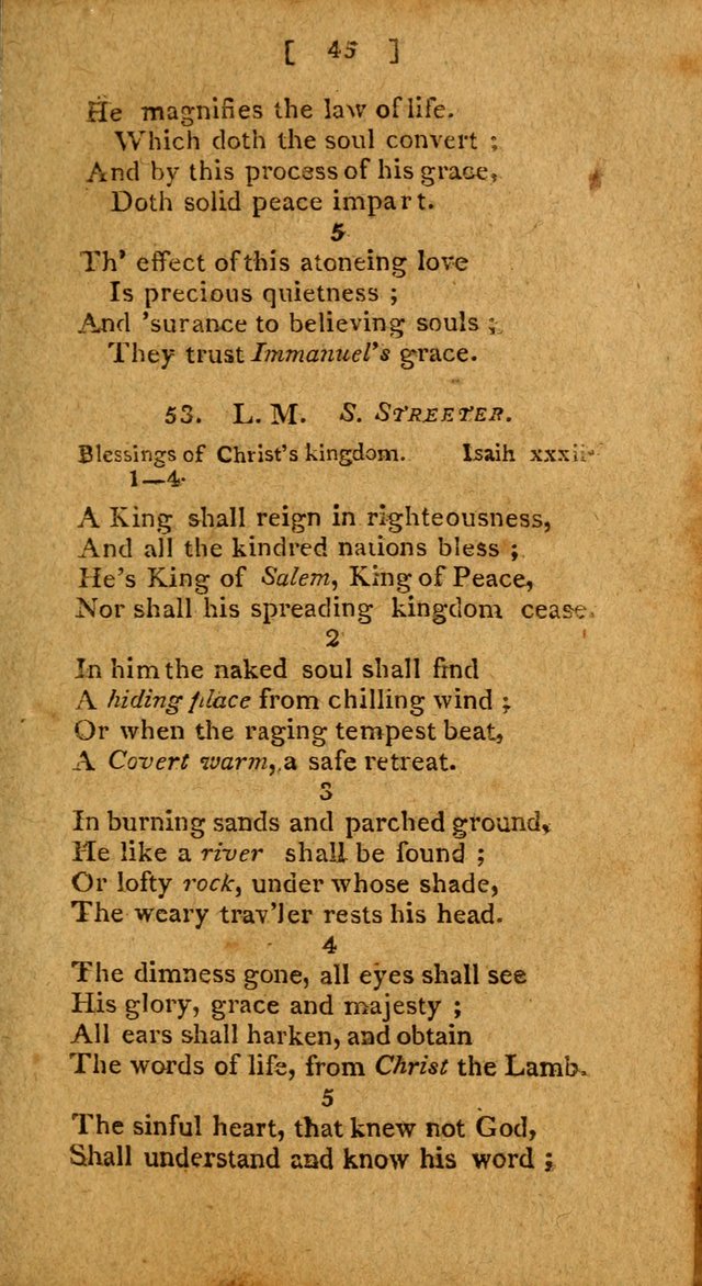 Hymns: composed by different authors, by order of the General Convention of Universalists of the New-England States and Others. Adapted to public and private devotion page 45