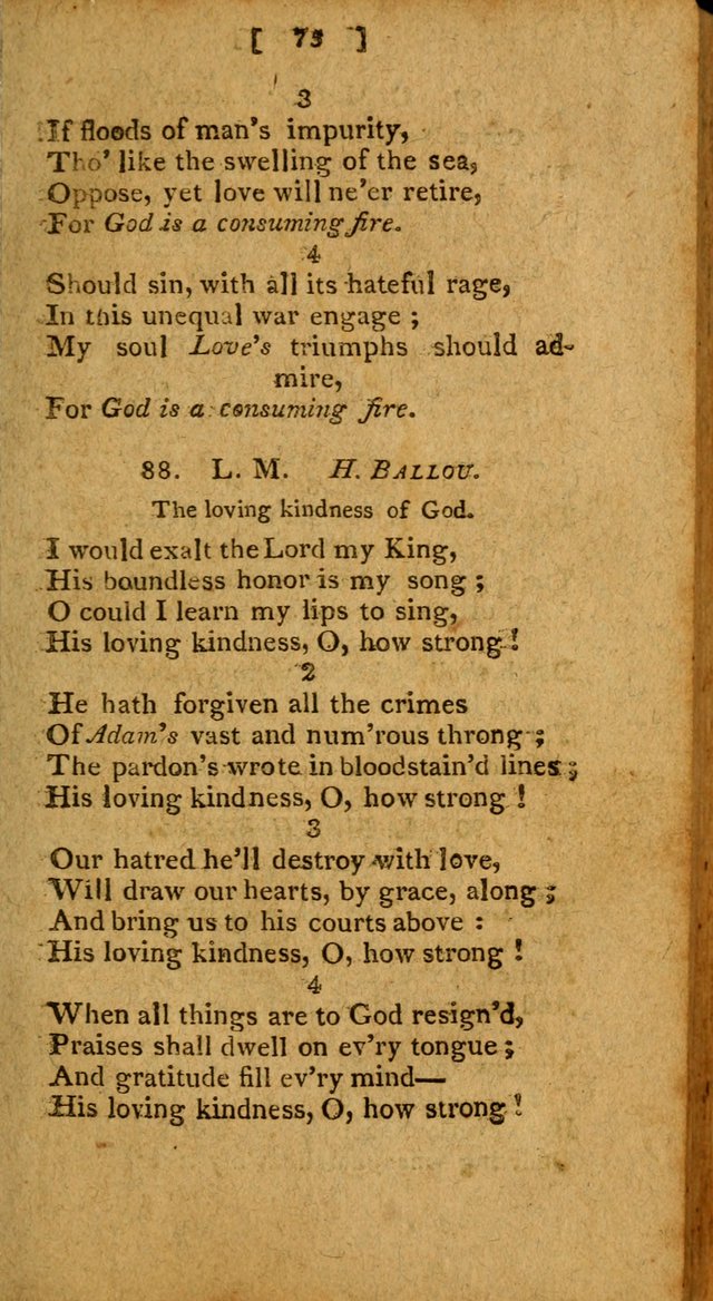 Hymns: composed by different authors, by order of the General Convention of Universalists of the New-England States and Others. Adapted to public and private devotion page 75