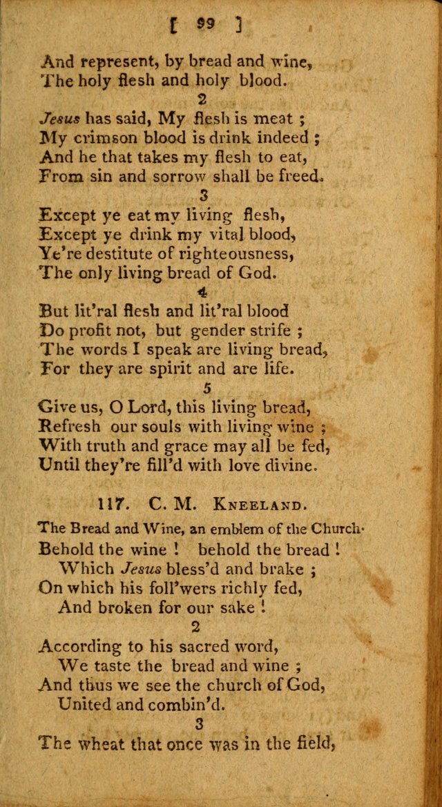 Hymns: composed by different authors, by order of the General Convention of Universalists of the New-England States and Others. Adapted to public and private devotion page 99