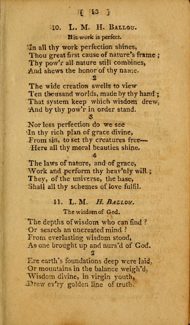 Hymns, Composed by Different Authors, at the Request of the General        Convention of Universalists. 2nd ed. page 13