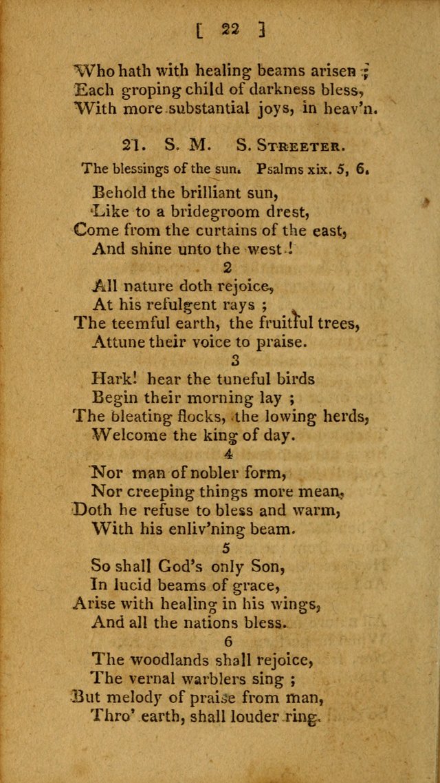 Hymns, Composed by Different Authors, at the Request of the General        Convention of Universalists. 2nd ed. page 22