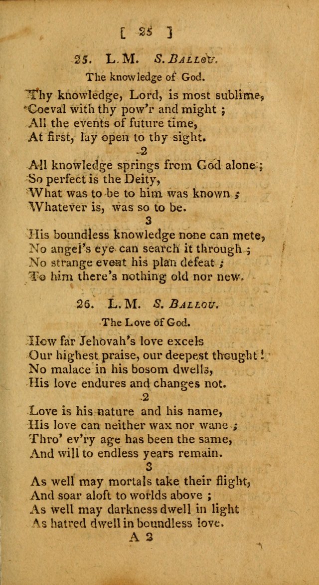 Hymns, Composed by Different Authors, at the Request of the General        Convention of Universalists. 2nd ed. page 25