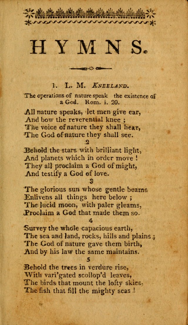 Hymns, Composed by Different Authors, at the Request of the General        Convention of Universalists. 2nd ed. page 5