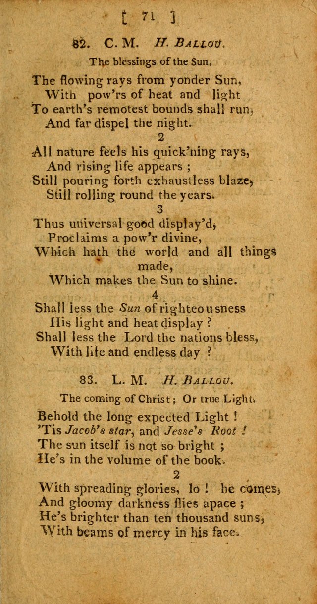 Hymns, Composed by Different Authors, at the Request of the General        Convention of Universalists. 2nd ed. page 71