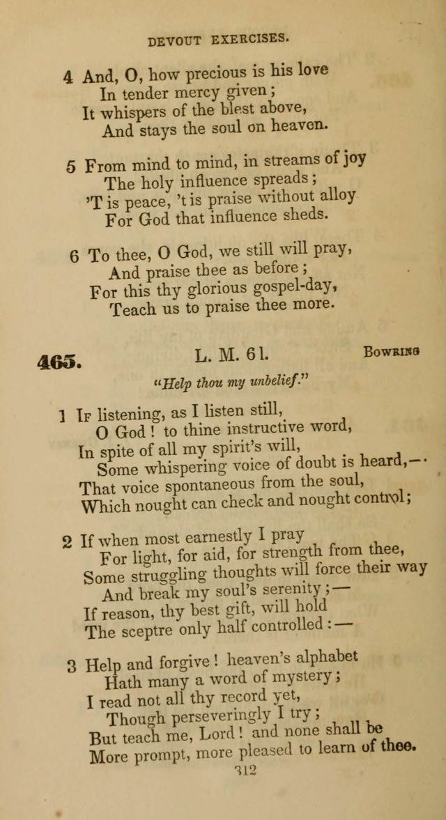 Hymns for Christian Devotion: especially adapted to the Universalist denomination page 302