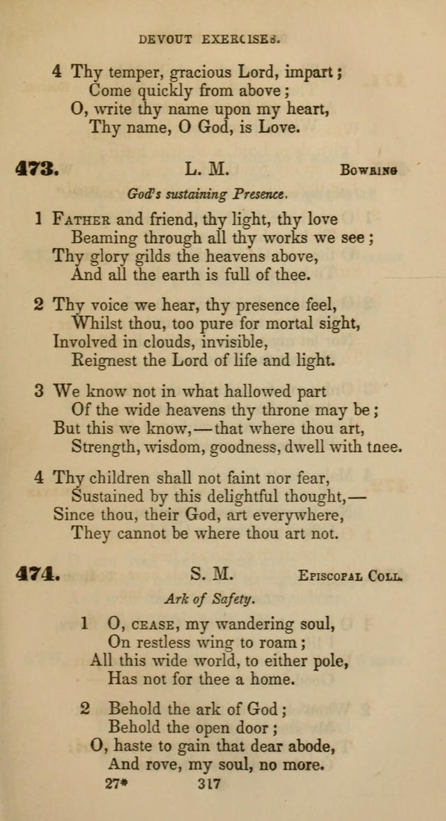 Hymns for Christian Devotion: especially adapted to the Universalist denomination page 307