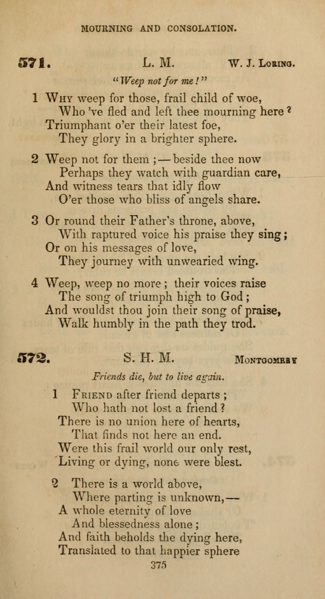 Hymns for Christian Devotion: especially adapted to the Universalist denomination page 365