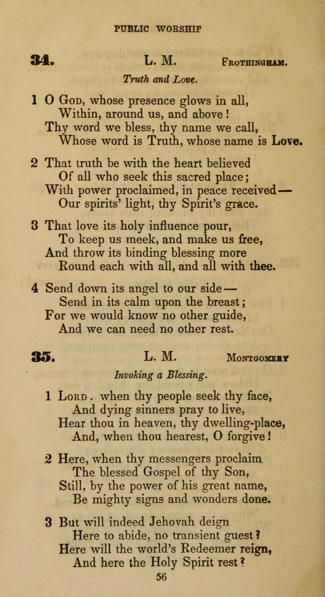 Hymns for Christian Devotion: especially adapted to the Universalist denomination page 46