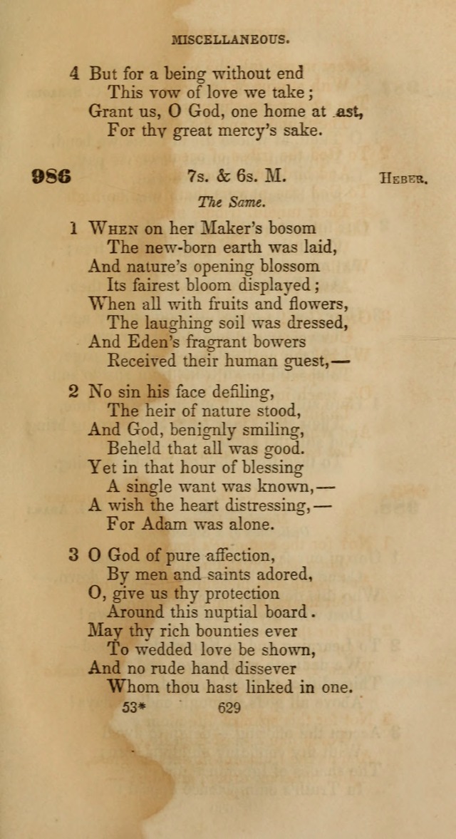 Hymns for Christian Devotion: especially adapted to the Universalist denomination page 619