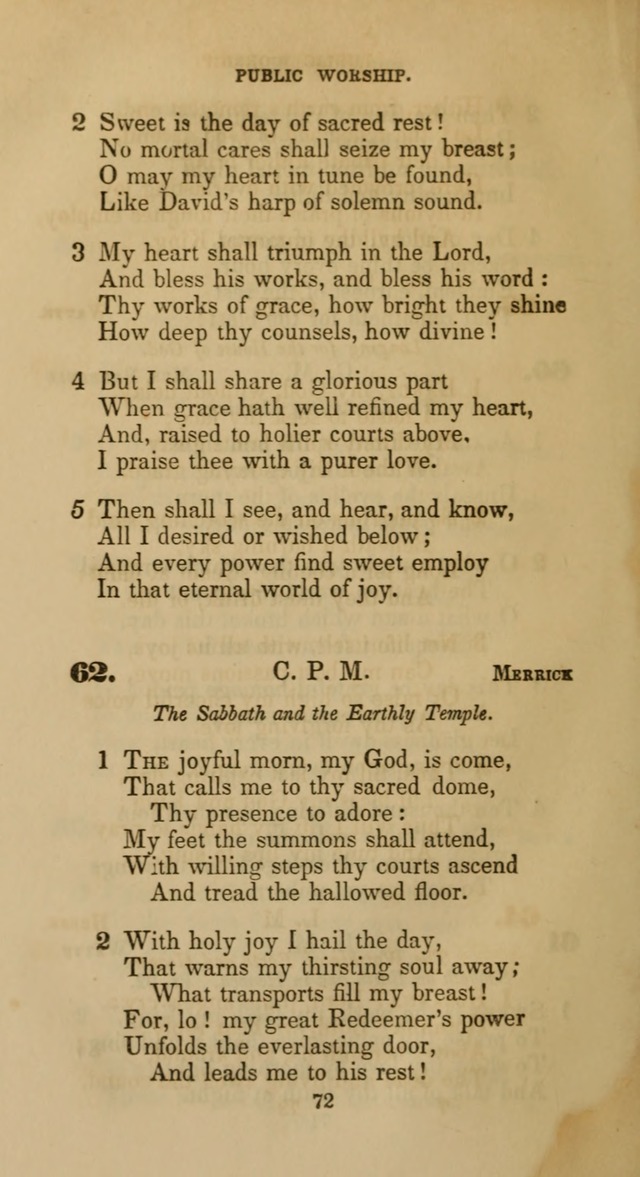 Hymns for Christian Devotion: especially adapted to the Universalist denomination page 62