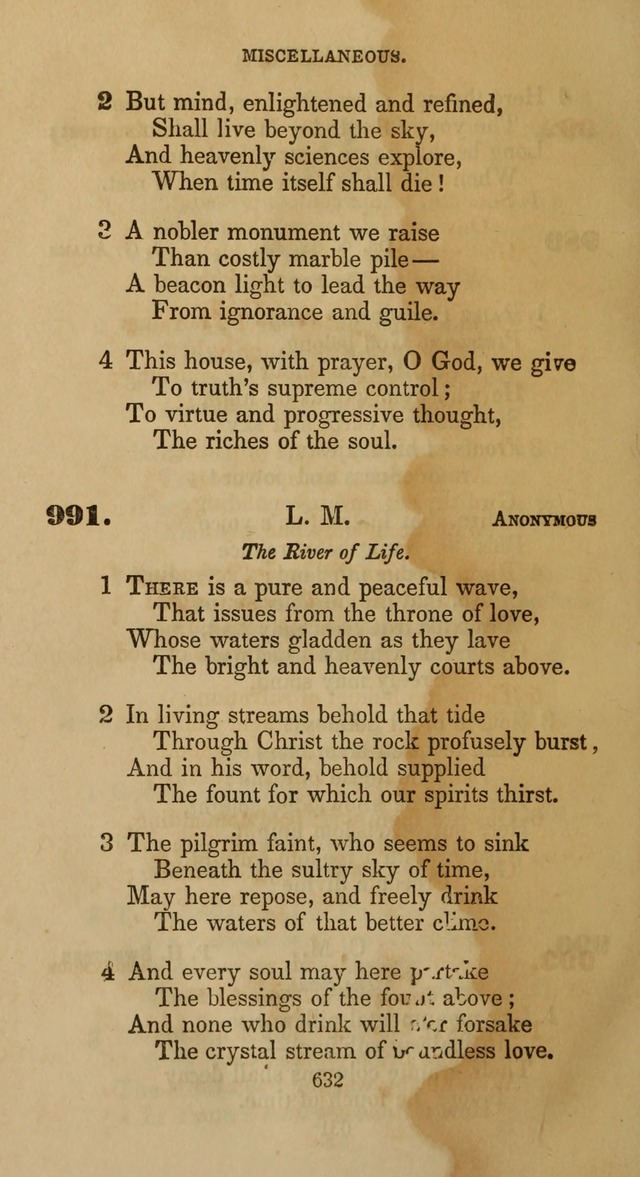 Hymns for Christian Devotion: especially adapted to the Universalist denomination page 622