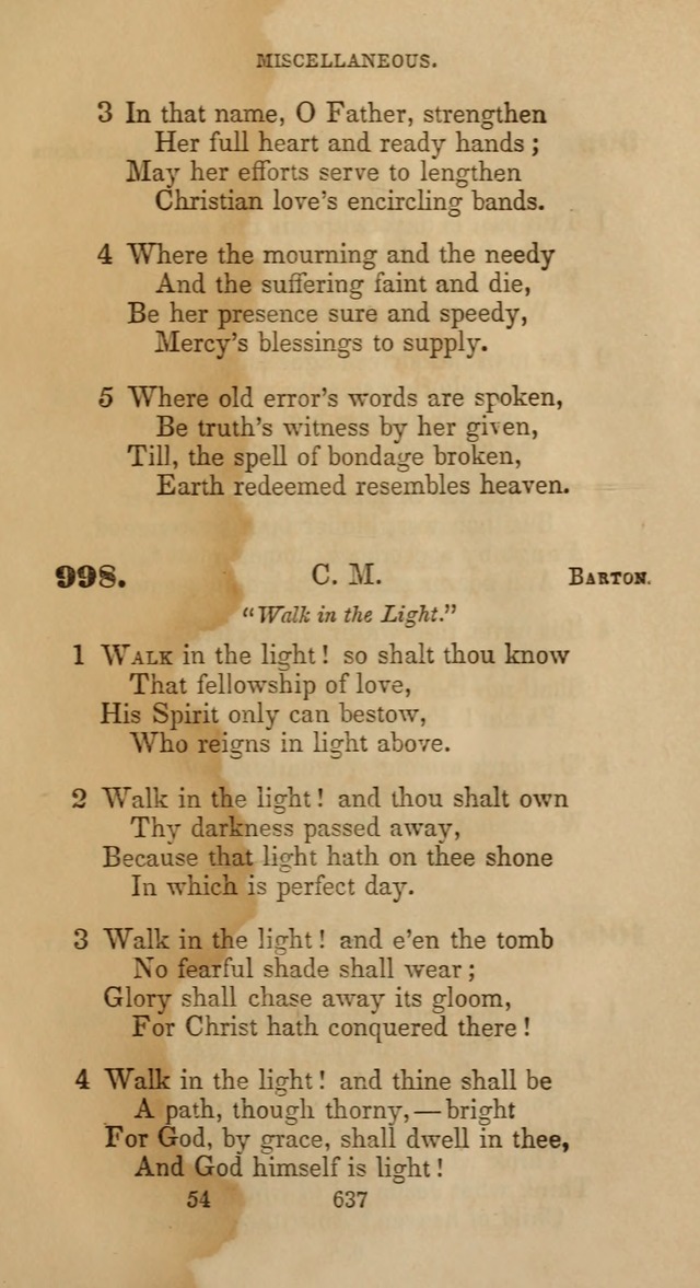 Hymns for Christian Devotion: especially adapted to the Universalist denomination page 627