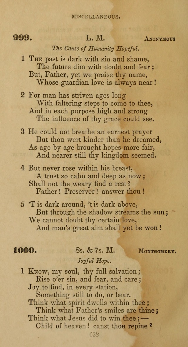 Hymns for Christian Devotion: especially adapted to the Universalist denomination page 628