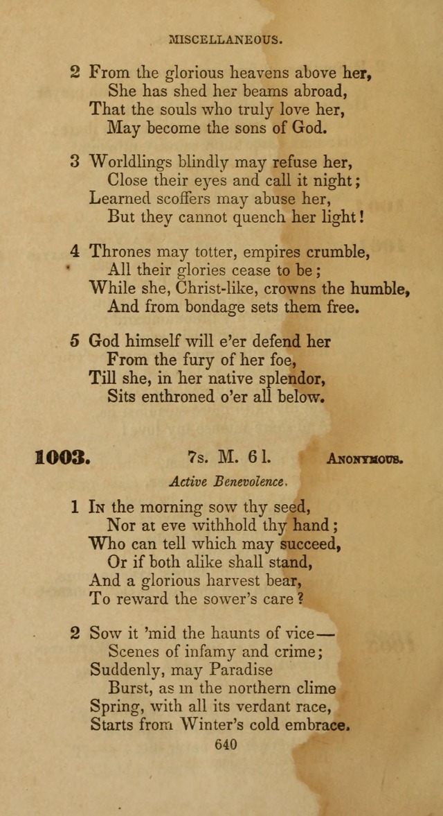 Hymns for Christian Devotion: especially adapted to the Universalist denomination page 630