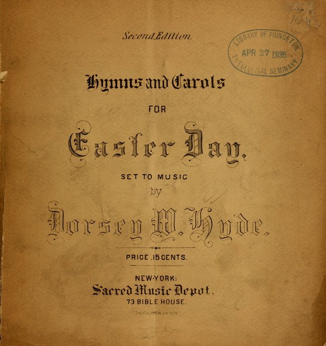 Hymns and Carols for Easter Day: (2nd ed.) page 1