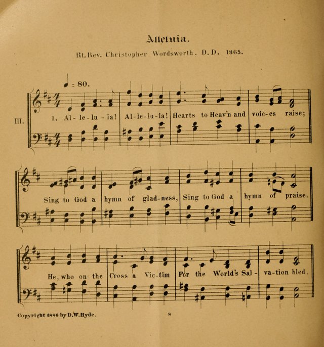 Hymns and Carols for Easter Day: (2nd ed.) page 8