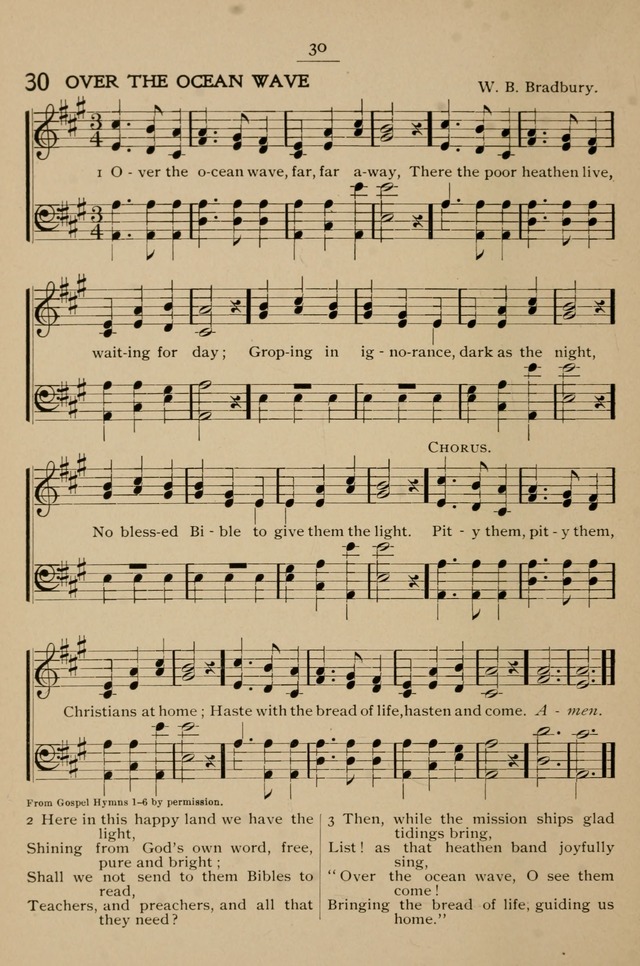 Hymnal: a compilation of familiar hymns for use at meetings where the larger collections are not available. page 33