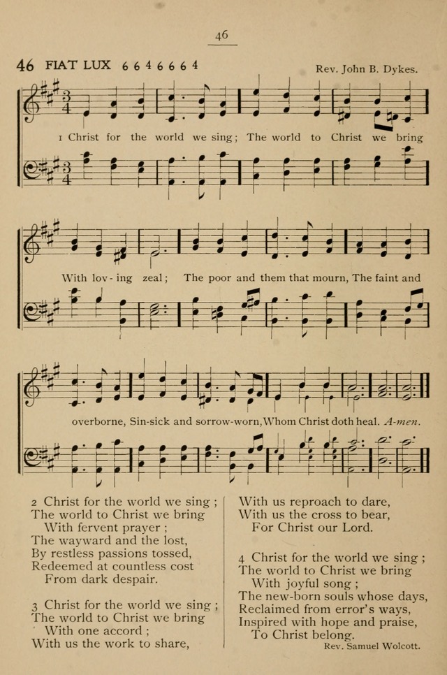 Hymnal: a compilation of familiar hymns for use at meetings where the larger collections are not available. page 49