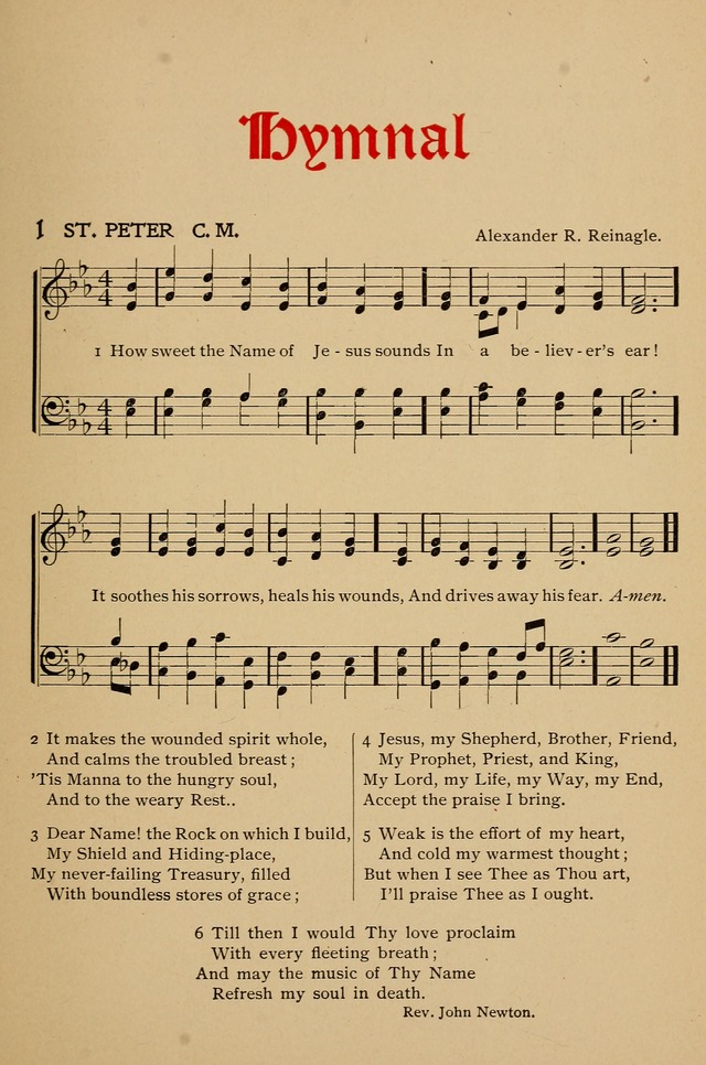 Hymnal: a compilation of familiar hymns for use at meetings where the larger collections are not available. page 8