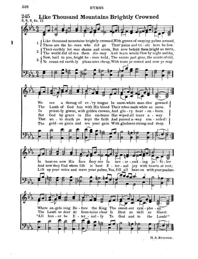 Hymnal for Church and Home page 249