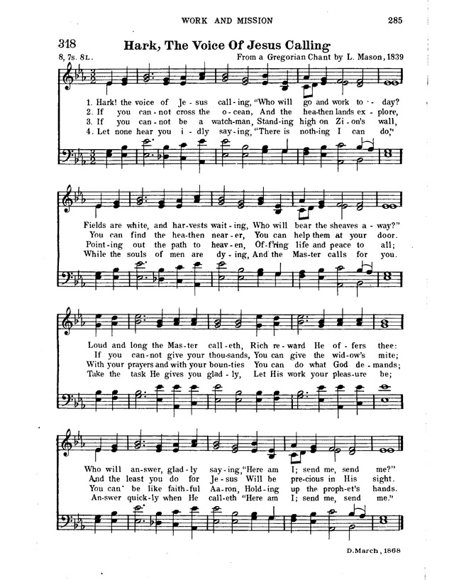 Hymnal for Church and Home page 306