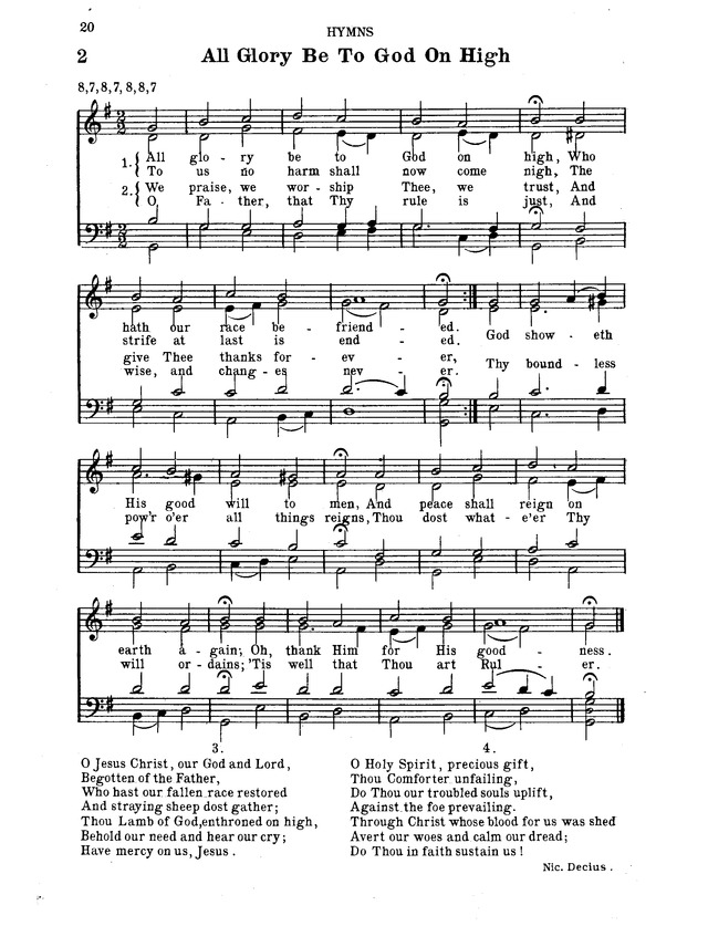 Hymnal for Church and Home page 41