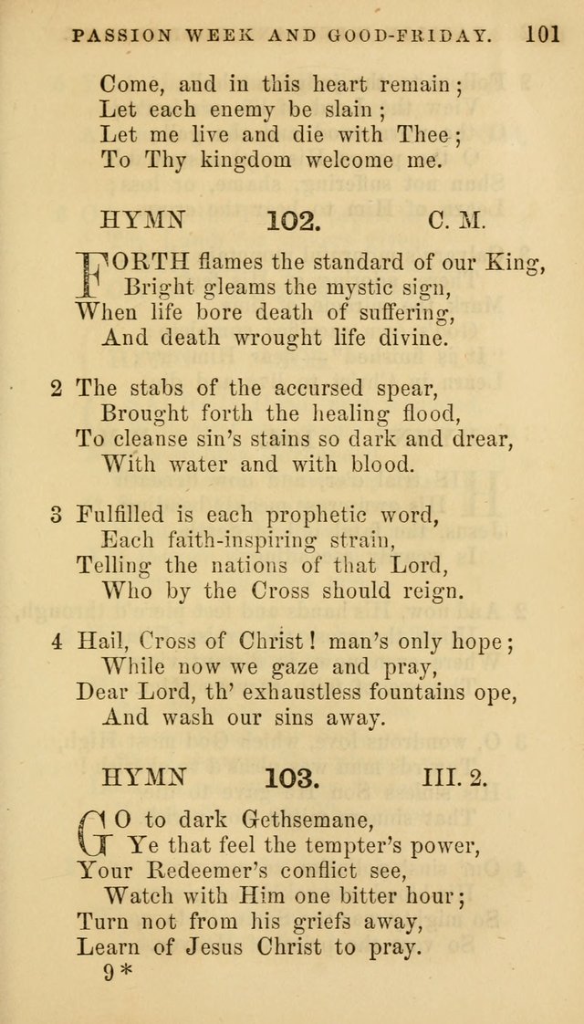 Hymns for Church and Home page 101