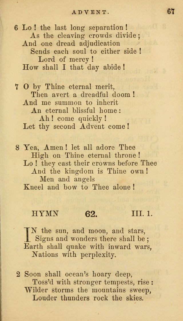 Hymns for Church and Home page 67