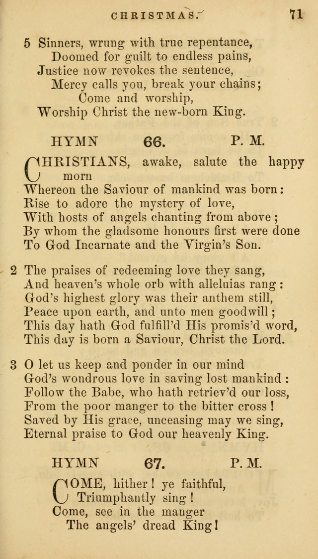 Hymns for Church and Home page 71