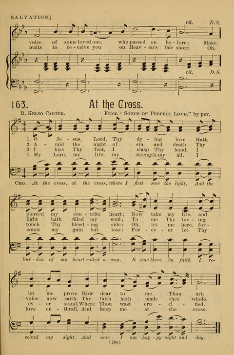 Hymns of the Christian Life: for the sanctuary, Sunday schools, prayer meetings, mission work and revival services page 105