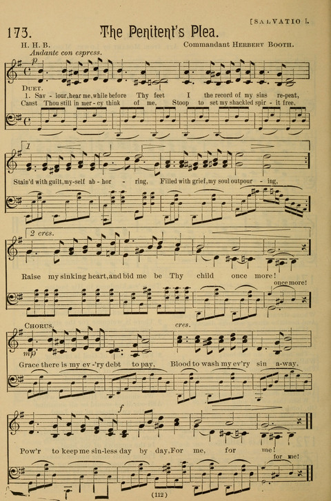 Hymns of the Christian Life: for the sanctuary, Sunday schools, prayer meetings, mission work and revival services page 112