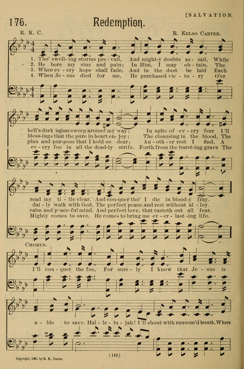 Hymns of the Christian Life: for the sanctuary, Sunday schools, prayer meetings, mission work and revival services page 116