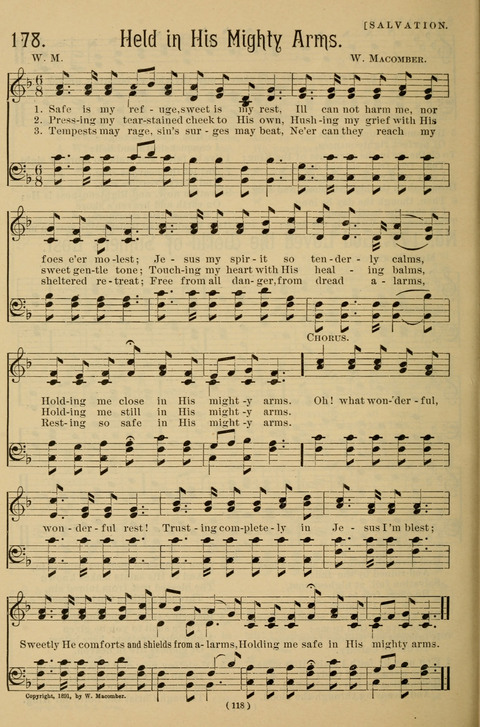 Hymns of the Christian Life: for the sanctuary, Sunday schools, prayer meetings, mission work and revival services page 118