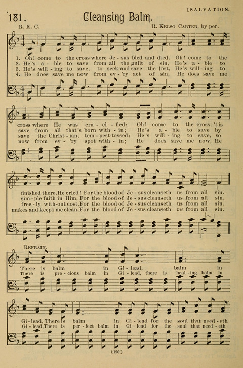 Hymns of the Christian Life: for the sanctuary, Sunday schools, prayer meetings, mission work and revival services page 120