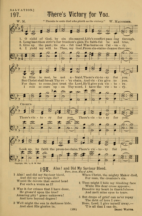 Hymns of the Christian Life: for the sanctuary, Sunday schools, prayer meetings, mission work and revival services page 133