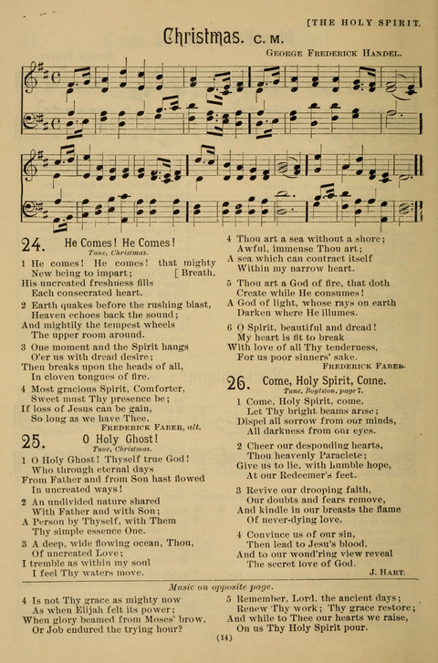 Hymns of the Christian Life: for the sanctuary, Sunday schools, prayer meetings, mission work and revival services page 14