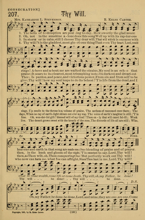 Hymns of the Christian Life: for the sanctuary, Sunday schools, prayer meetings, mission work and revival services page 141