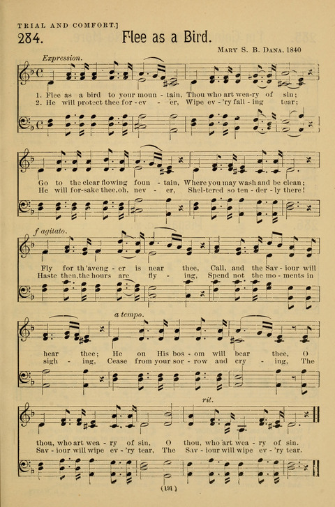 Hymns of the Christian Life: for the sanctuary, Sunday schools, prayer meetings, mission work and revival services page 191