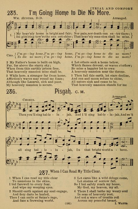 Hymns of the Christian Life: for the sanctuary, Sunday schools, prayer meetings, mission work and revival services page 192