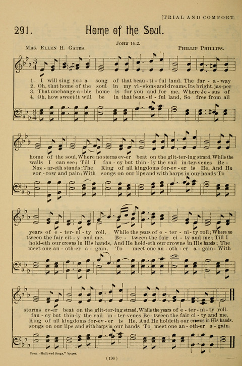 Hymns of the Christian Life: for the sanctuary, Sunday schools, prayer meetings, mission work and revival services page 196