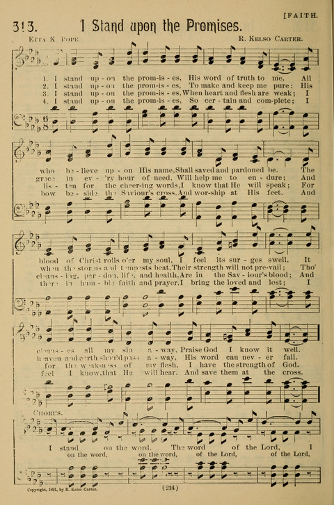 Hymns of the Christian Life: for the sanctuary, Sunday schools, prayer meetings, mission work and revival services page 214