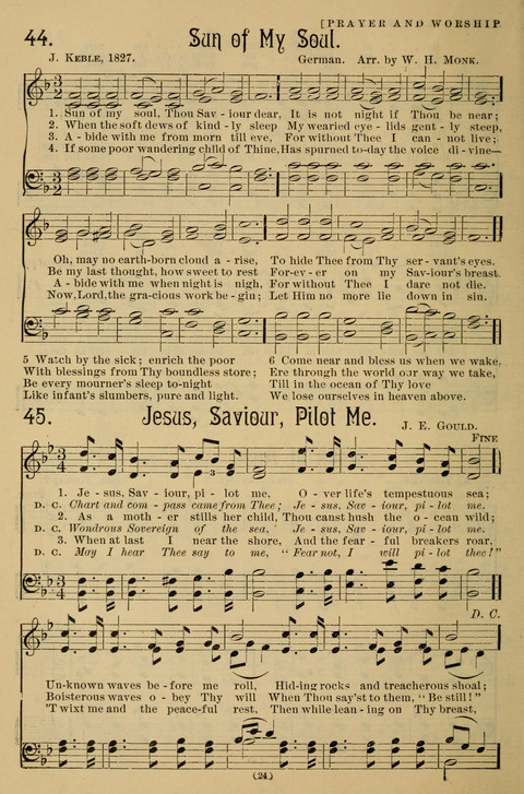 Hymns of the Christian Life: for the sanctuary, Sunday schools, prayer meetings, mission work and revival services page 24