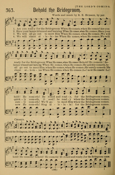 Hymns of the Christian Life: for the sanctuary, Sunday schools, prayer meetings, mission work and revival services page 248