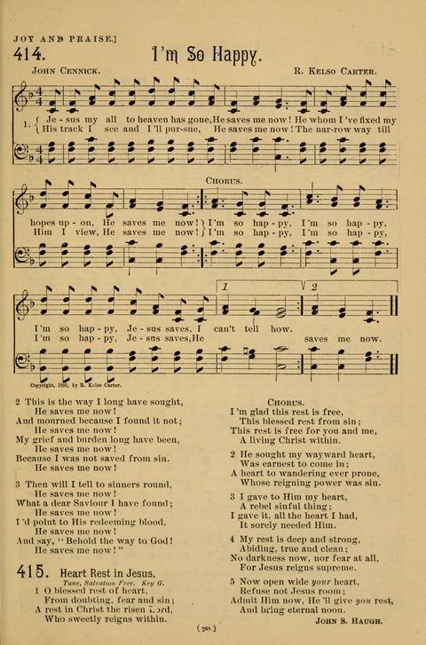 Hymns of the Christian Life: for the sanctuary, Sunday schools, prayer meetings, mission work and revival services page 285