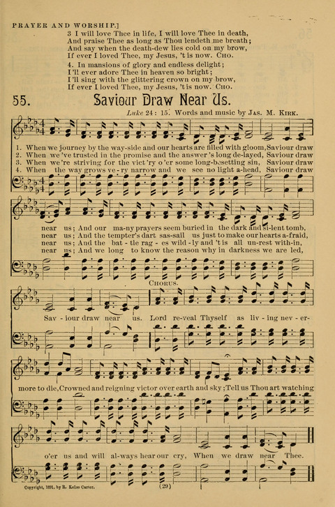 Hymns of the Christian Life: for the sanctuary, Sunday schools, prayer meetings, mission work and revival services page 29