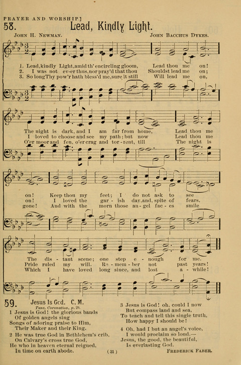 Hymns of the Christian Life: for the sanctuary, Sunday schools, prayer meetings, mission work and revival services page 31