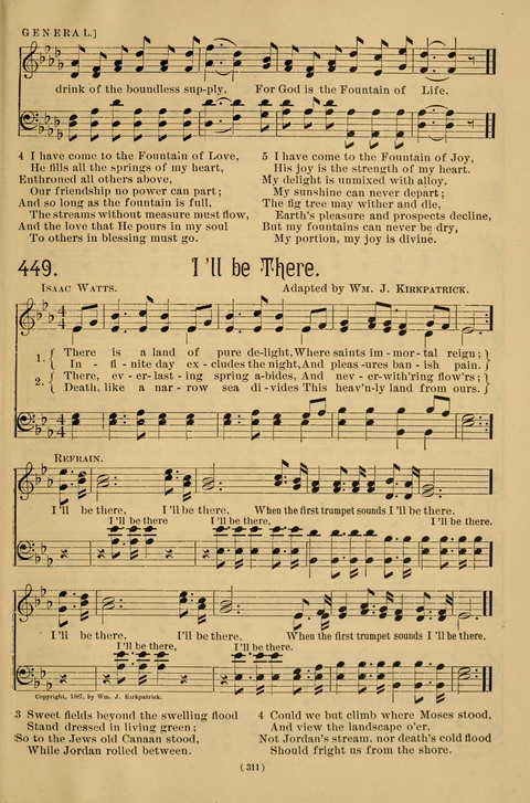 Hymns of the Christian Life: for the sanctuary, Sunday schools, prayer meetings, mission work and revival services page 311