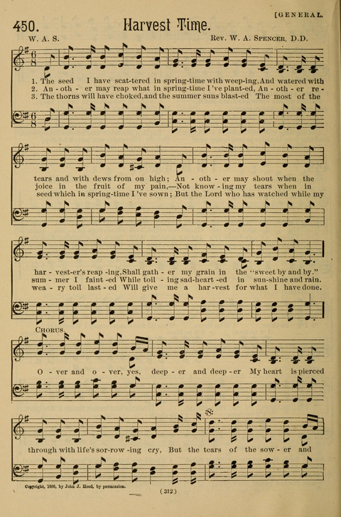 Hymns of the Christian Life: for the sanctuary, Sunday schools, prayer meetings, mission work and revival services page 312