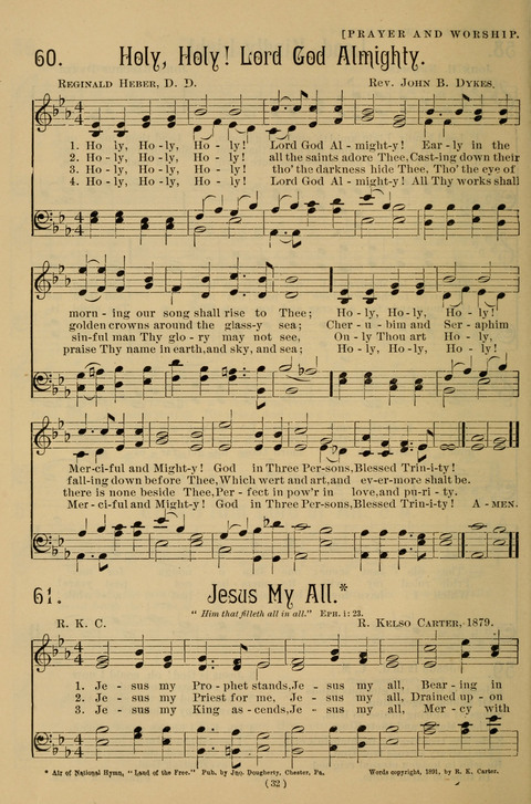 Hymns of the Christian Life: for the sanctuary, Sunday schools, prayer meetings, mission work and revival services page 32