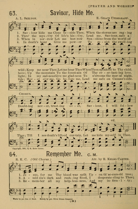 Hymns of the Christian Life: for the sanctuary, Sunday schools, prayer meetings, mission work and revival services page 34